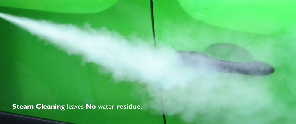 Steam Cleaning Leaves no water residue. Cleaning with our Steam Machines is Efficient and Saves Water and Time