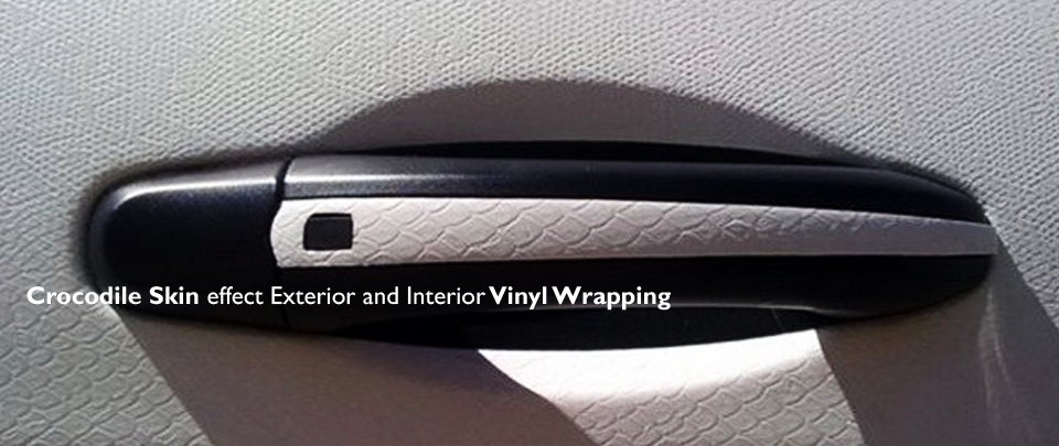 crocodile skin textured vinyl wrapping